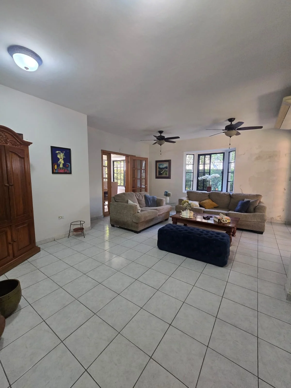 Sala de la vivienda existente
